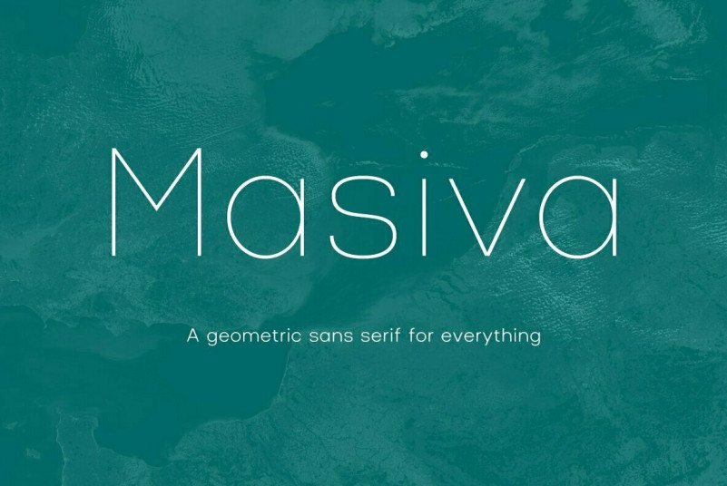 Пример шрифта Masiva #1
