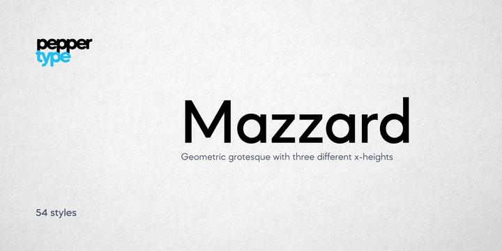 Пример шрифта Mazzard #1