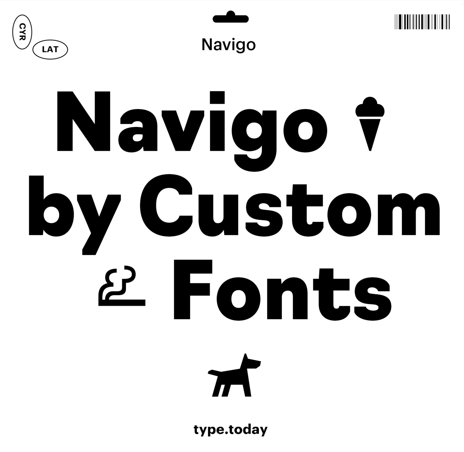 Пример шрифта Navigo #2