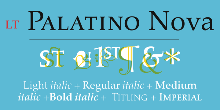 Пример шрифта Palatino Nova #1