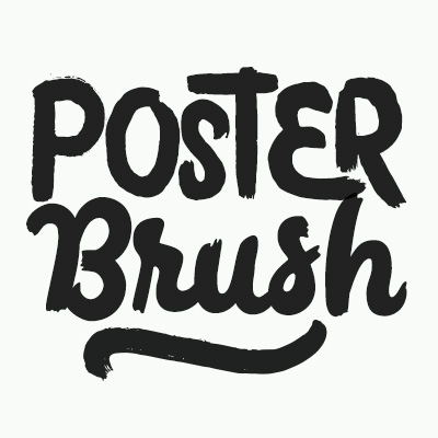 Пример шрифта Poster Brush #1