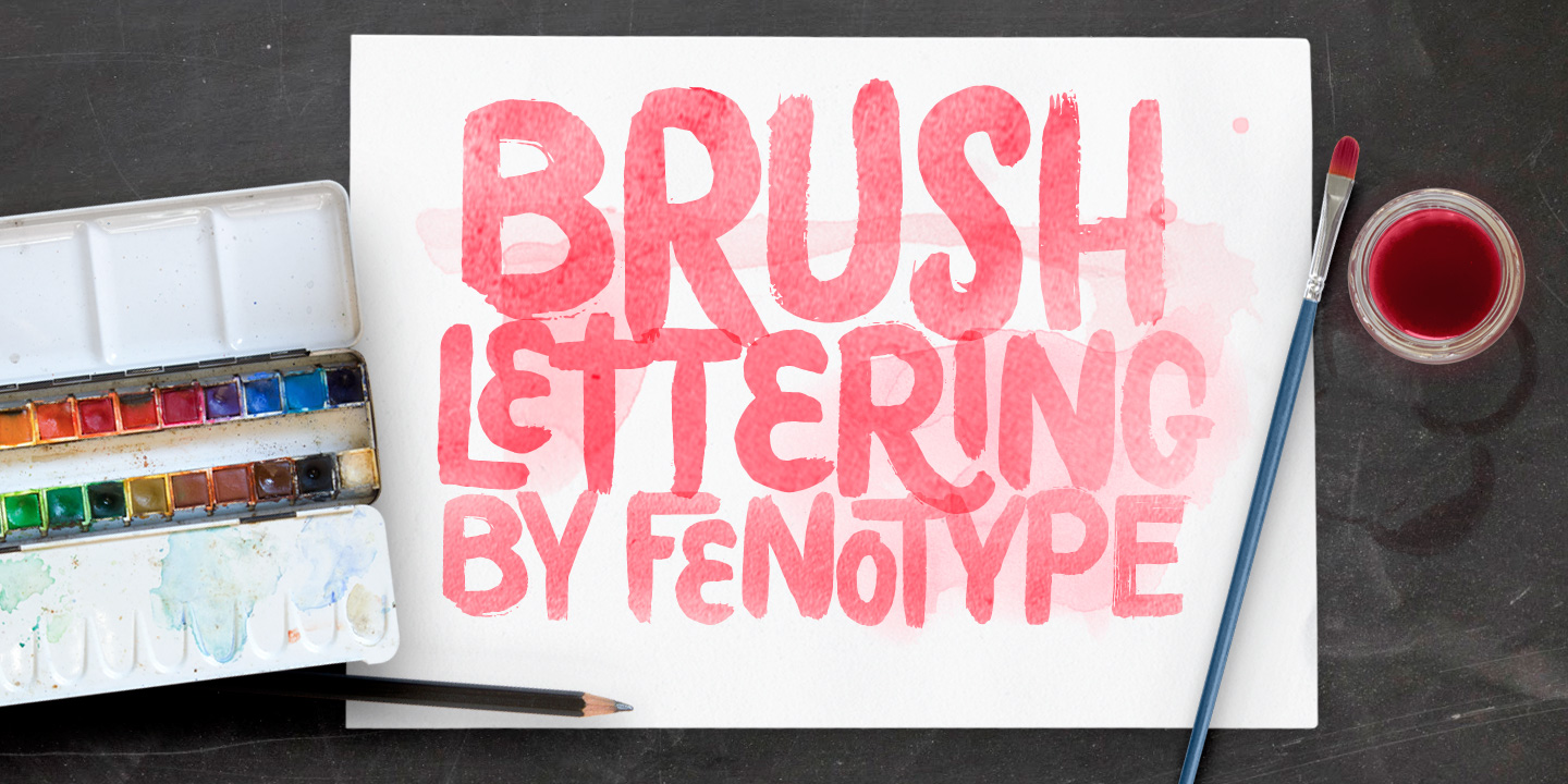 Пример шрифта Poster Brush #10