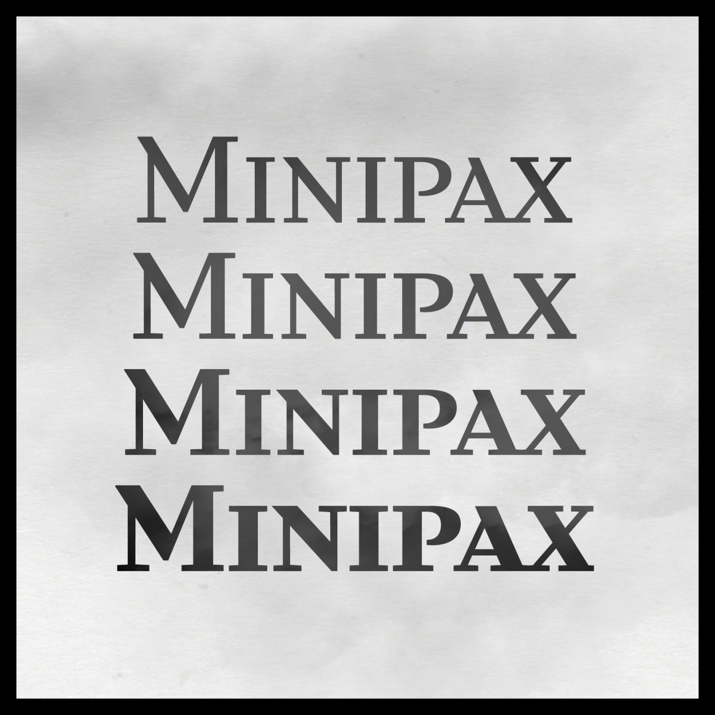 Пример шрифта MINIPAX #1