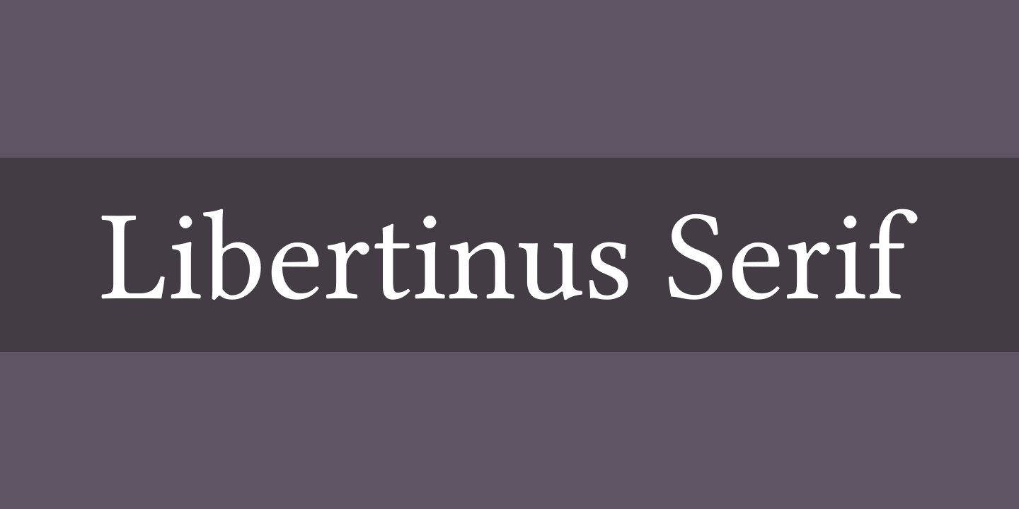 Пример шрифта LIBERTINUS #1
