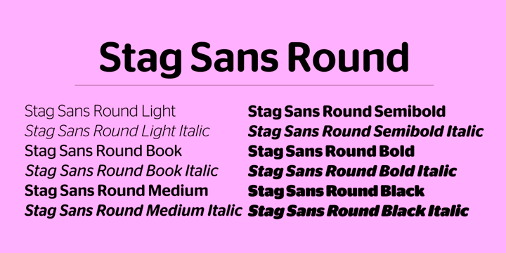 Пример шрифта Stag Sans #1