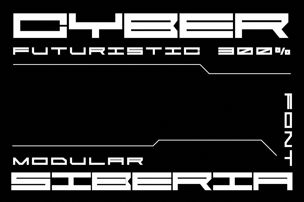 Пример шрифта Cyber Siberia #1