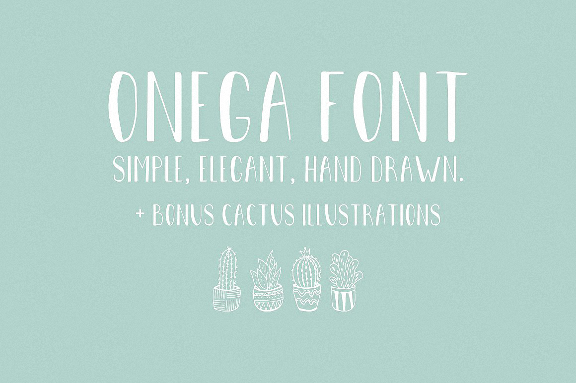 Пример шрифта Onega #1