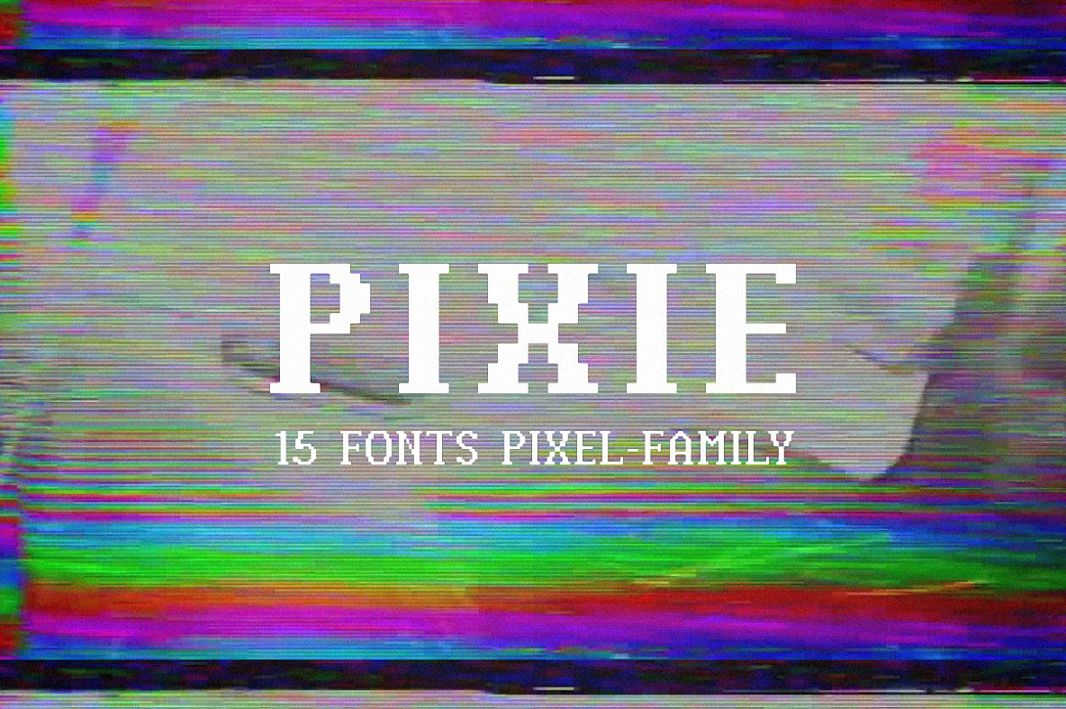 Пример шрифта Pixie #1