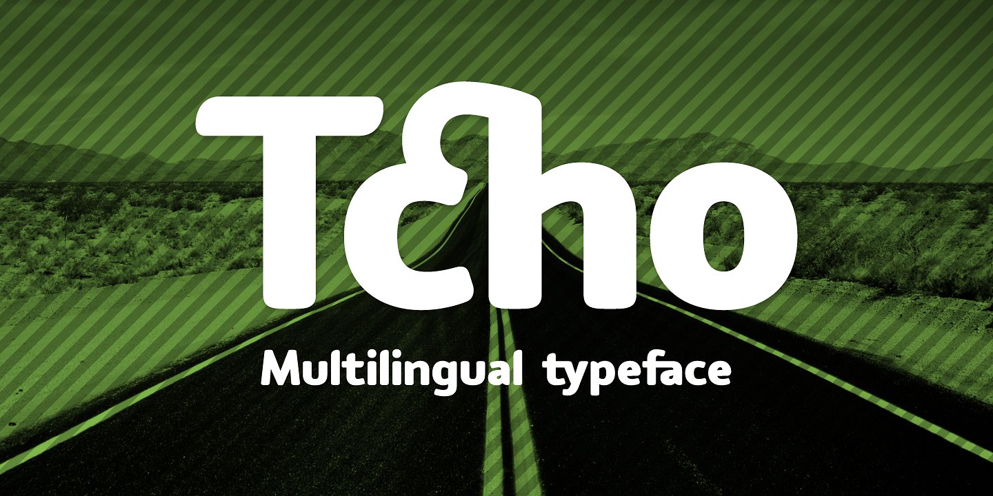 Пример шрифта Tcho #1