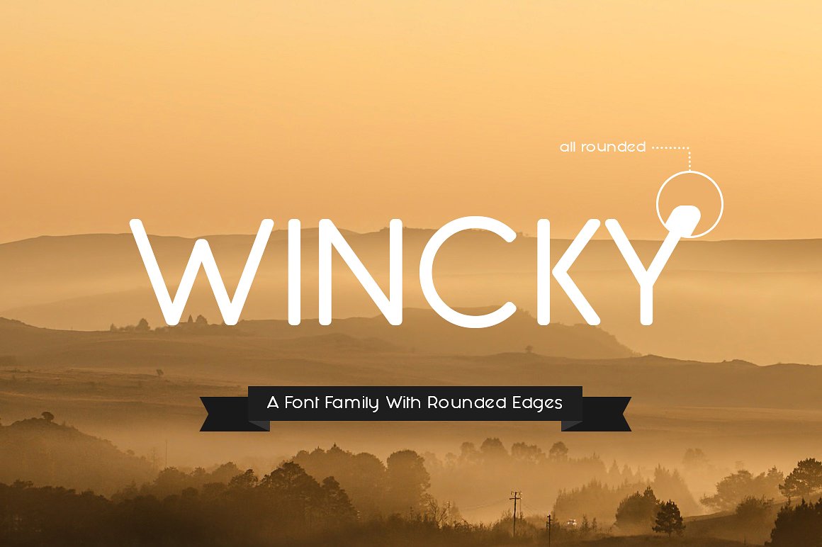 Пример шрифта Wincky #1