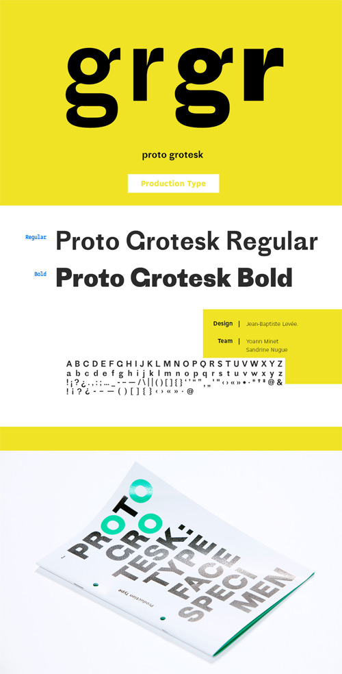 Пример шрифта Proto Grotesk #1