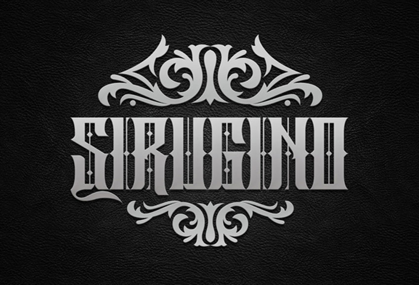Пример шрифта Sirugino #1