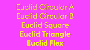 Пример шрифта Euclid Circular #1
