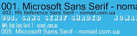 Пример шрифта Microsoft Sans Serif #1