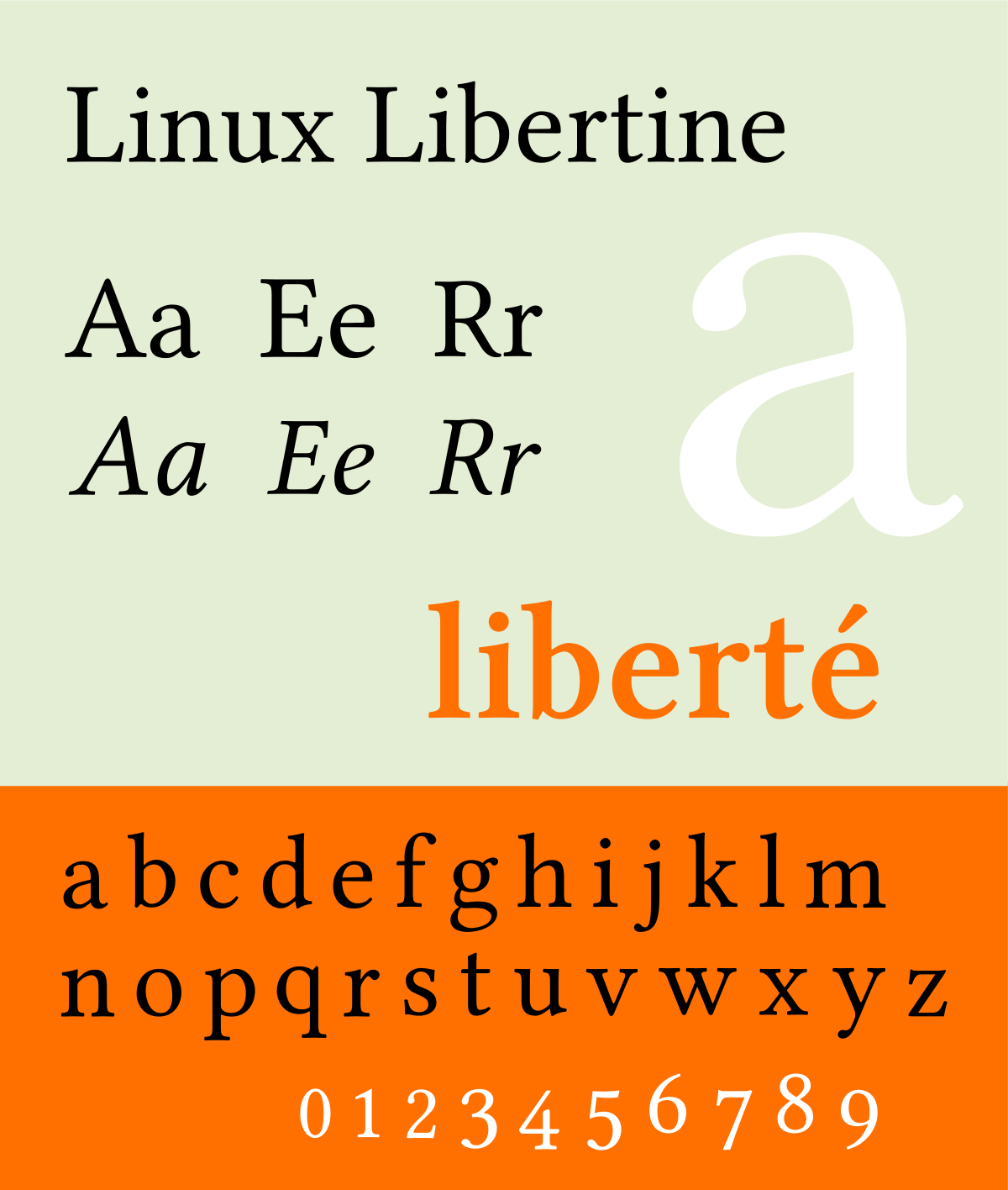 Пример шрифта Linux Libertine #1