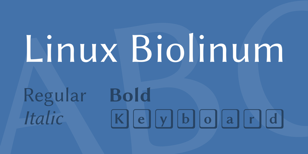 Пример шрифта Linux Biolinum #2