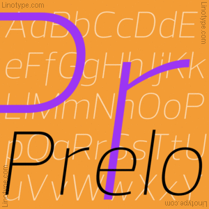 Пример шрифта Prelo #1