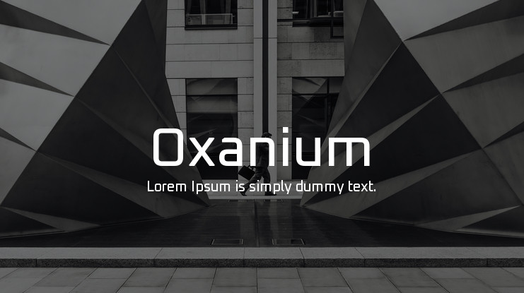Пример шрифта Oxanium #1