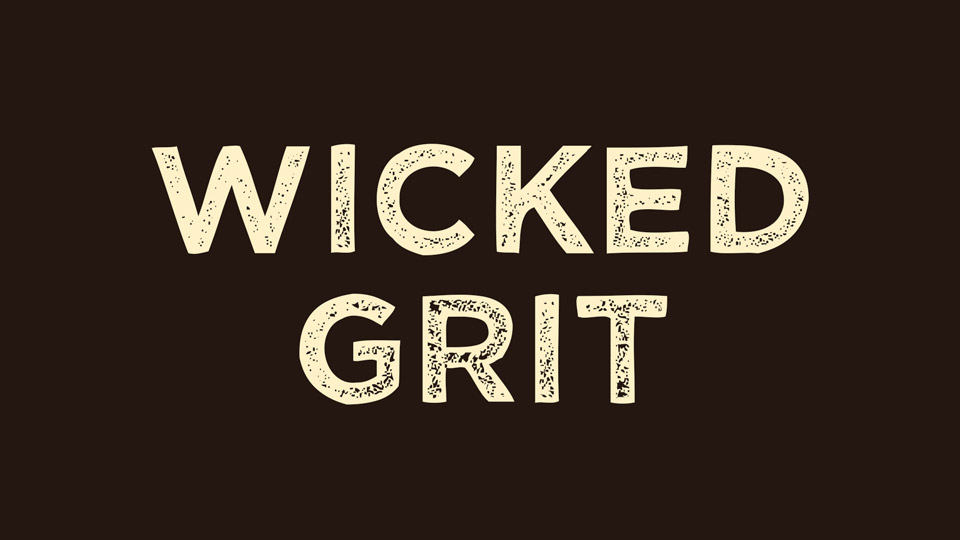 Пример шрифта Wicked Grit #1