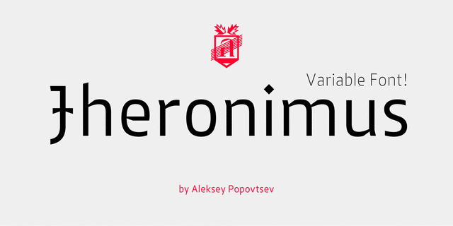 Пример шрифта Jheronimus #1