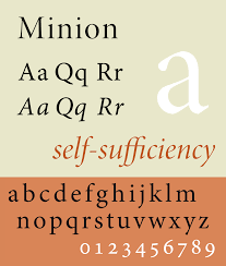 Пример шрифта Minion Pro #2