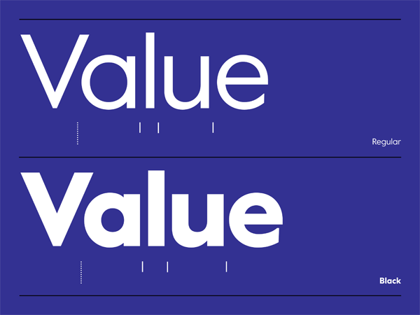Пример шрифта Value Sans Pro #1