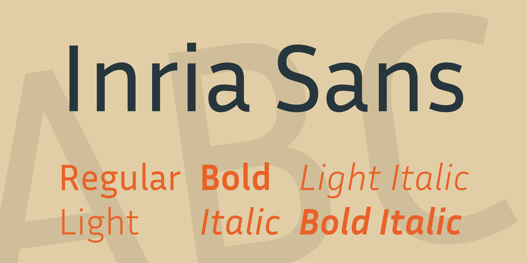 Пример шрифта Inria Sans #1