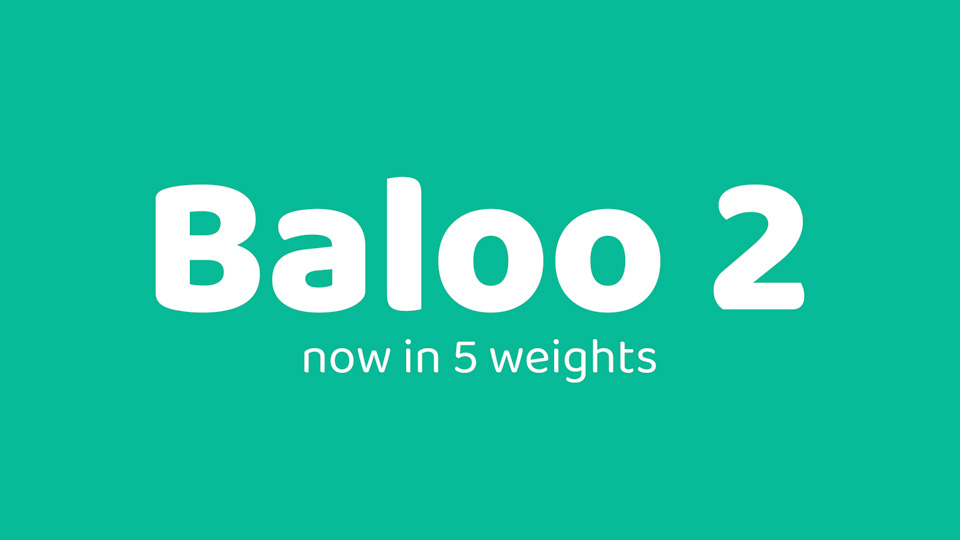 Пример шрифта Baloo 2 #1