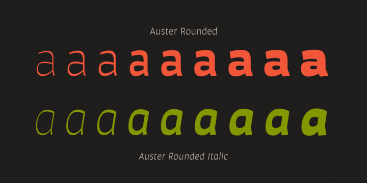 Пример шрифта Auster Rounded #2