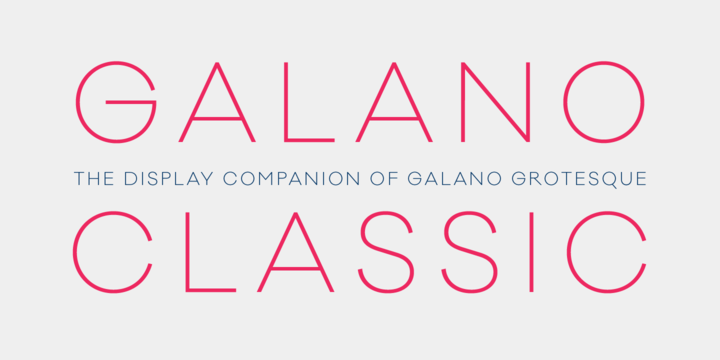 Пример шрифта Galano Classic #1