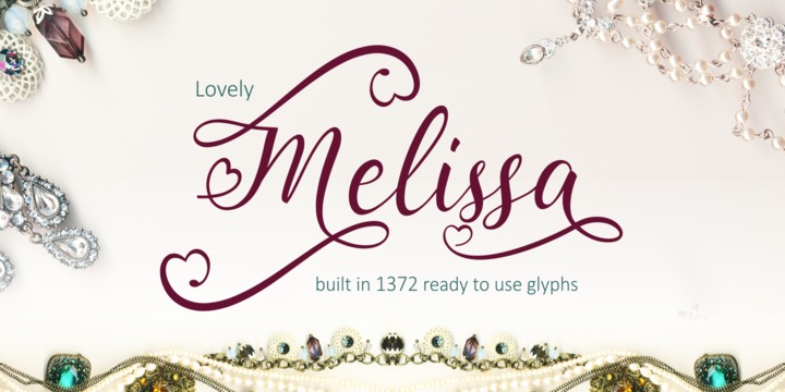 Пример шрифта Lovely Melissa #1