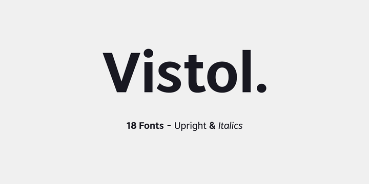 Пример шрифта Vistol Sans #1