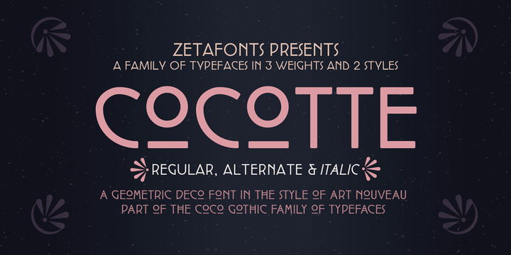 Пример шрифта Cocotte #1