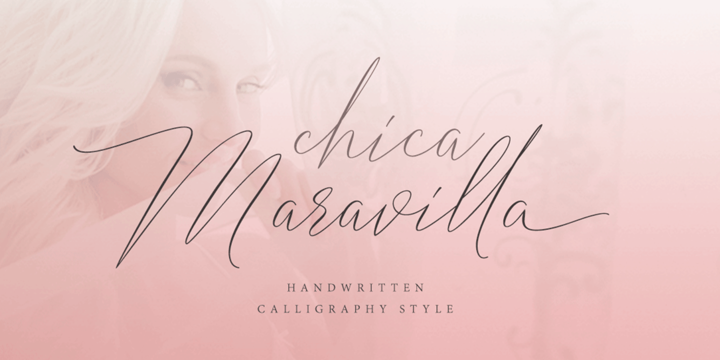 Пример шрифта Chica Maravilla #1