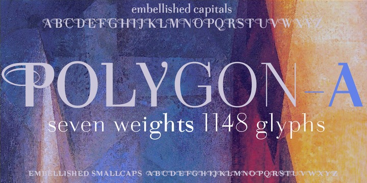 Пример шрифта Polygon A #2