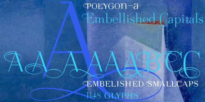 Пример шрифта Polygon A #3