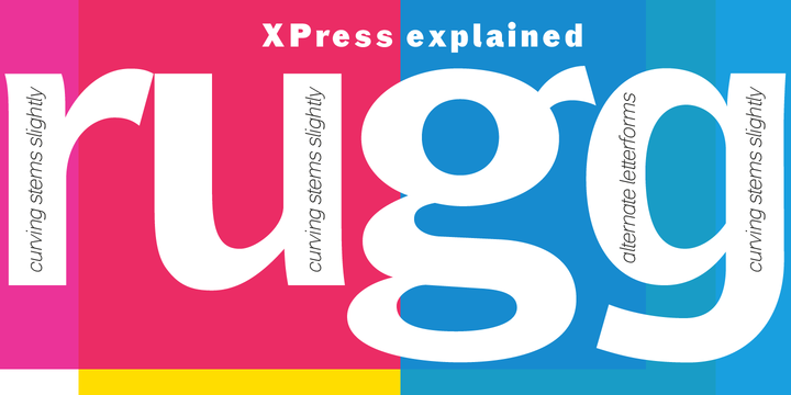 Пример шрифта Xpress #4