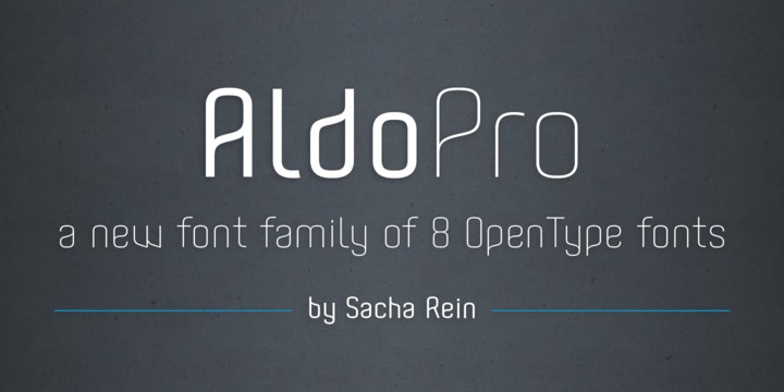 Пример шрифта Aldo Pro #1