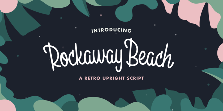 Пример шрифта Rockaway Beach #1