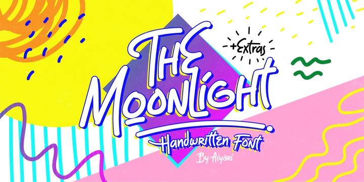 Пример шрифта The Moonlight #1
