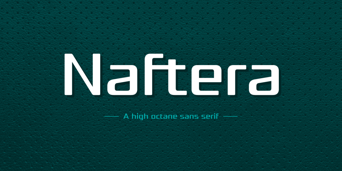 Пример шрифта NAFTERA #1