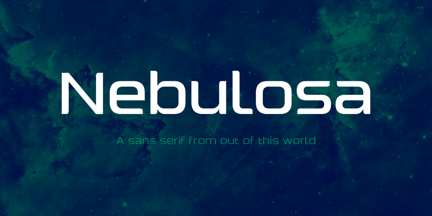 Пример шрифта Nebulosa #1