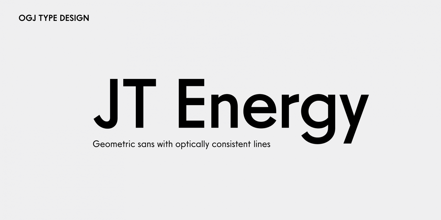 Пример шрифта JT Energy #1