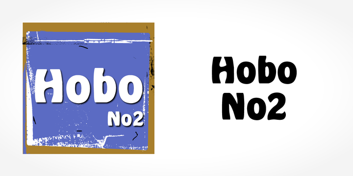 Пример шрифта Hobo No2 #1