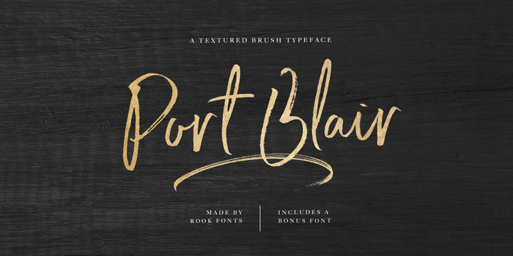 Пример шрифта Port Blair #1