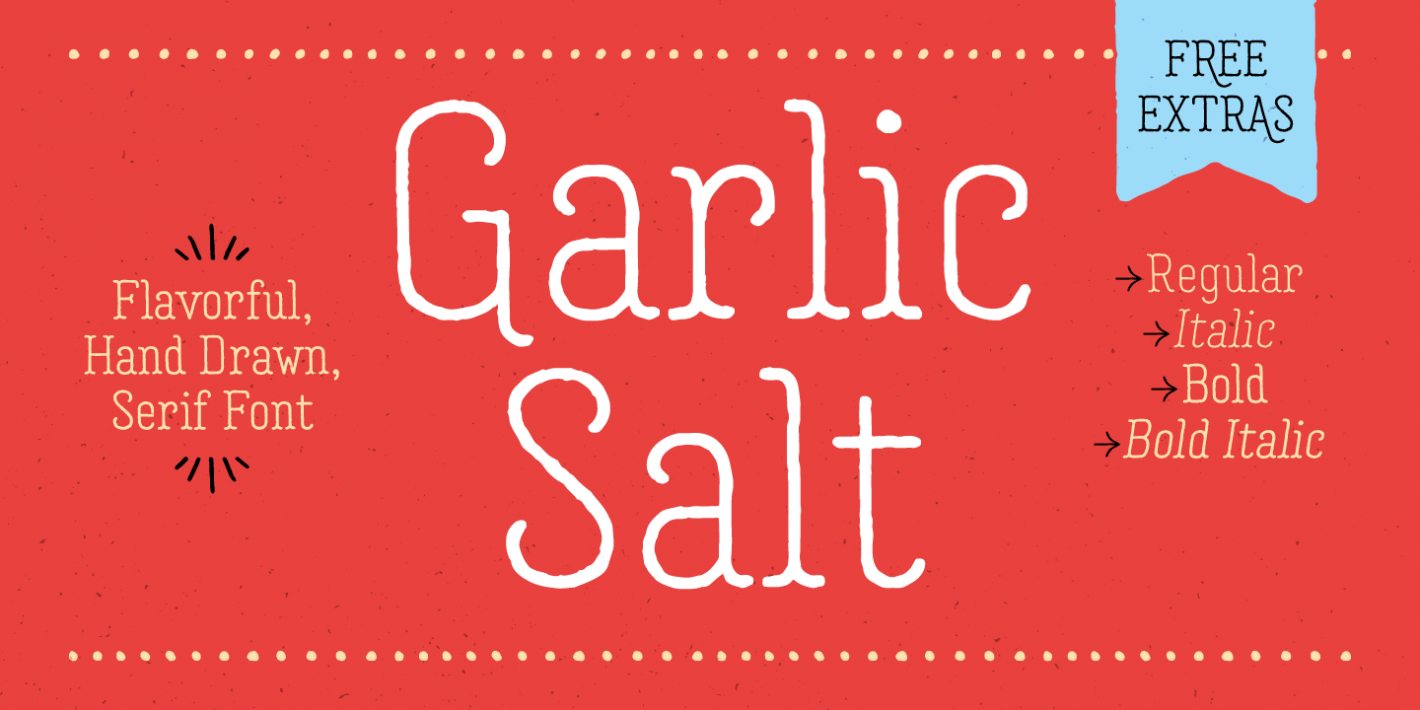 Пример шрифта Garlic Salt #1