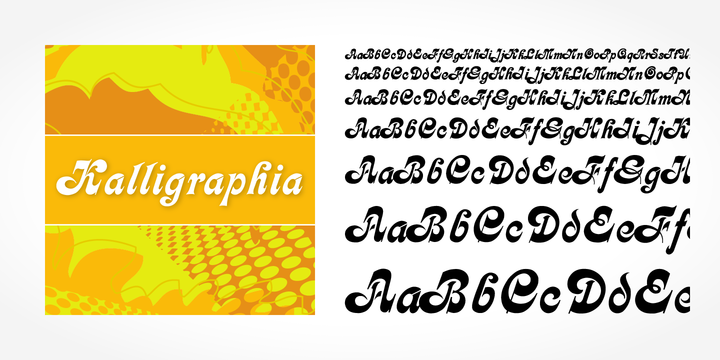Пример шрифта Kalligraphia #2