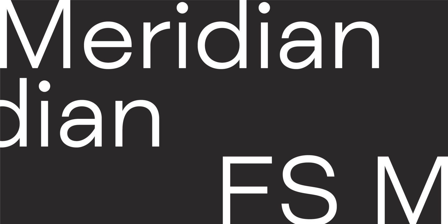 Пример шрифта FS Meridian #1