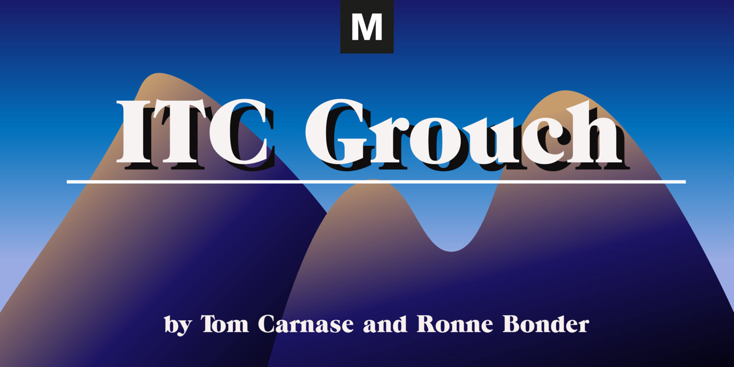 Пример шрифта ITC Grouch #1