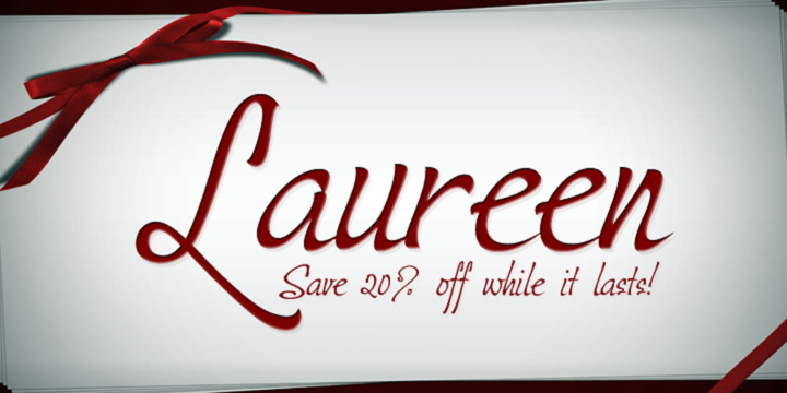 Пример шрифта Laureen #1